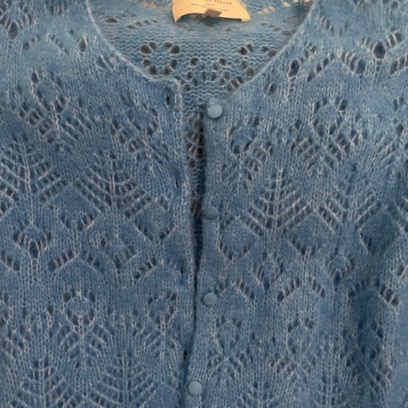Sézane Olympe Jumper - Azure Blue Size Small - Picture 2 of 8
